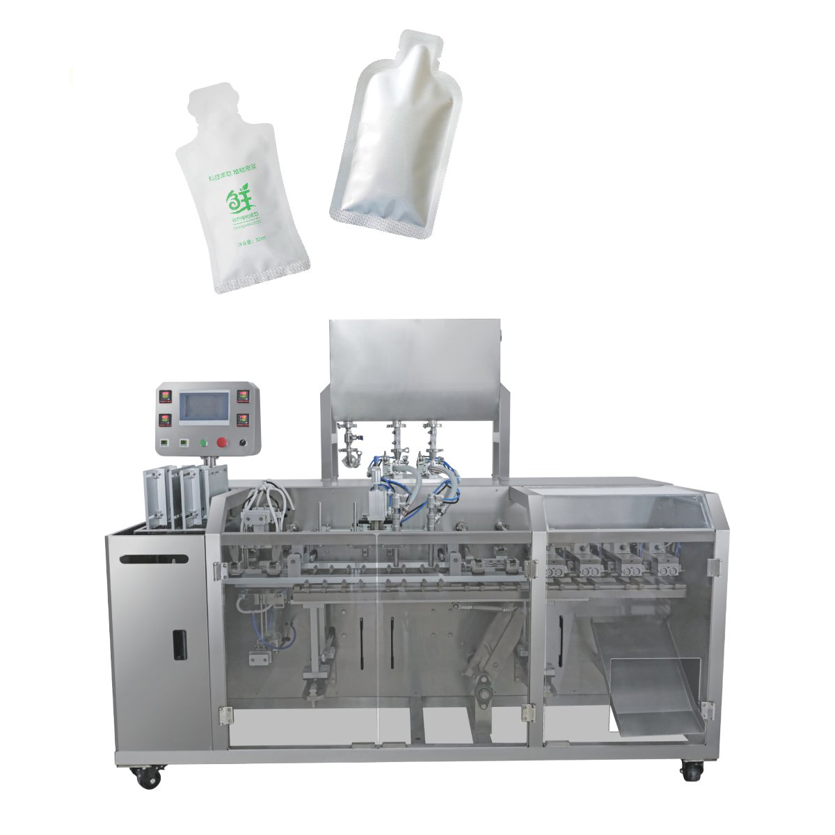 double station bag filling and sealing machine