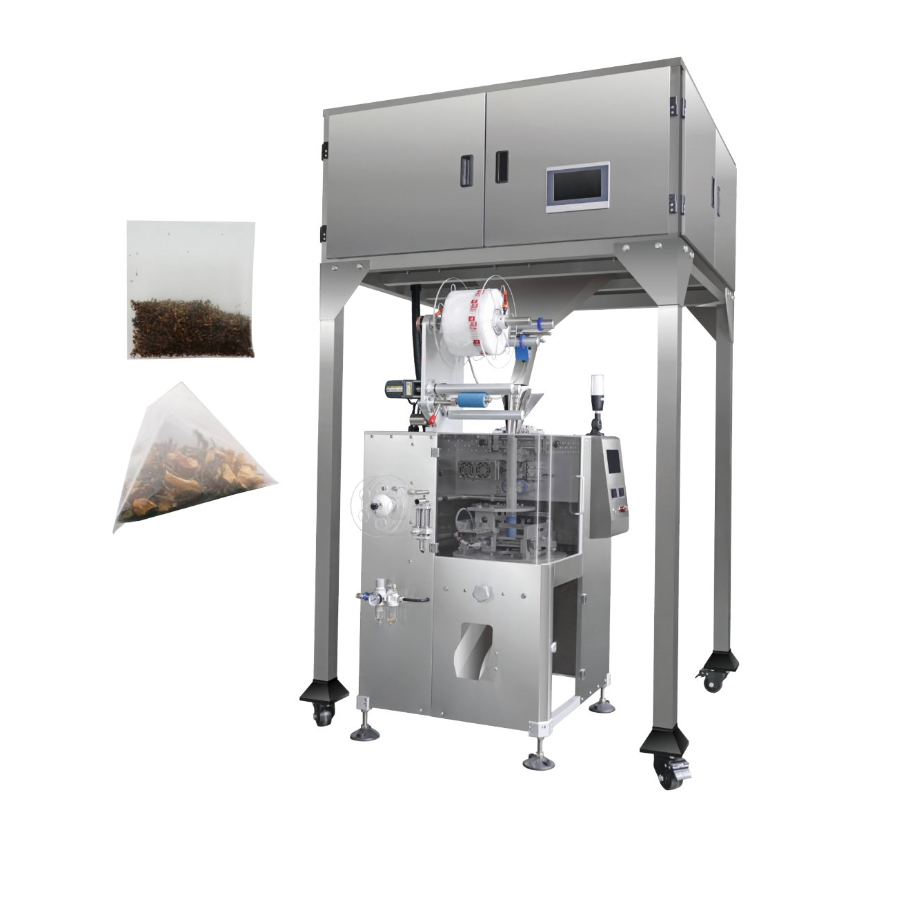 high speed nylon triangle bag packing machine
